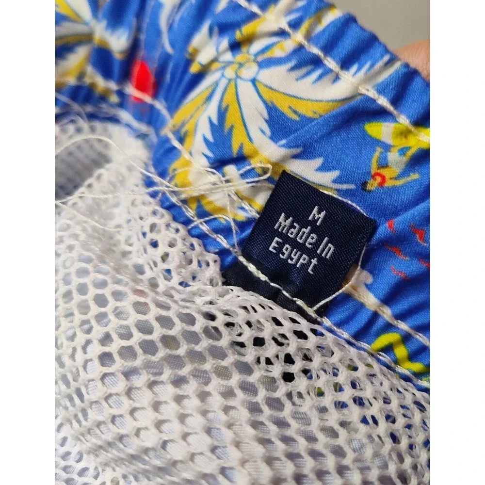 TAILORBYRD Men Size‎ Medium Blue Hawaiian Surfer Brief Lined 7
